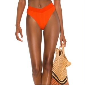 L*Space Court High Waisted V-Cut Court Bikini Bottom NWT XS